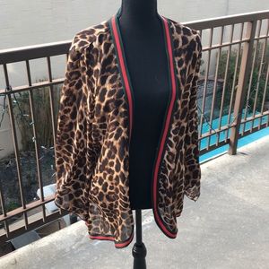 Meet Me In Miami leopard kimono